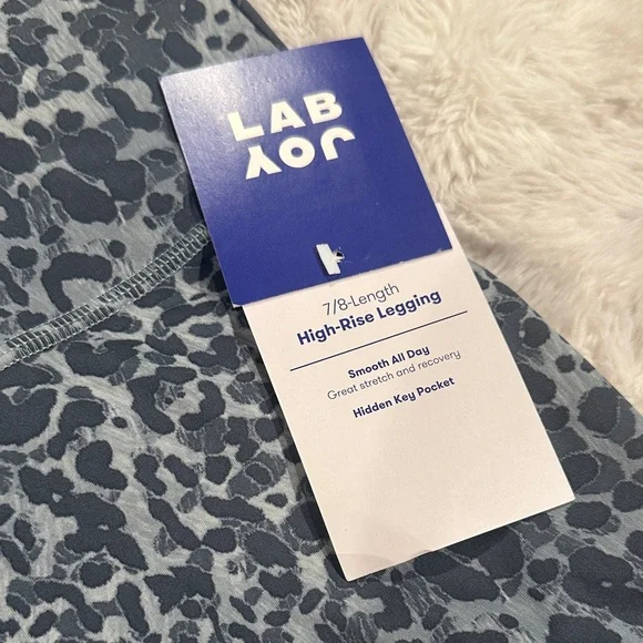 JoyLab Women’s Gray Leopard Leggings - Picture 2 of 6